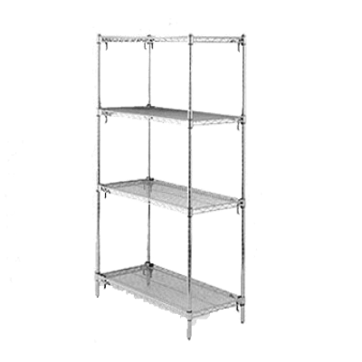 Metro A446K3 Super Adjustable Super Erecta Starter Shelving Unit 42"W X 21"D X 63"H Wire Shelves