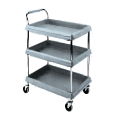 Metro BC2030-3DMB Deep Ledge Utility Cart 3-Tier with Open Base