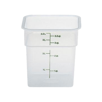 Cambro Translucent 4 qt. CamSquare Container