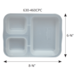 Cook's Brand 630-460 Hot Cold Meal Trays