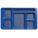 Cambro 1596CW Camwear 2 X 2 Compartment Rectangular Tray 6-Compartment, Polycarbonate