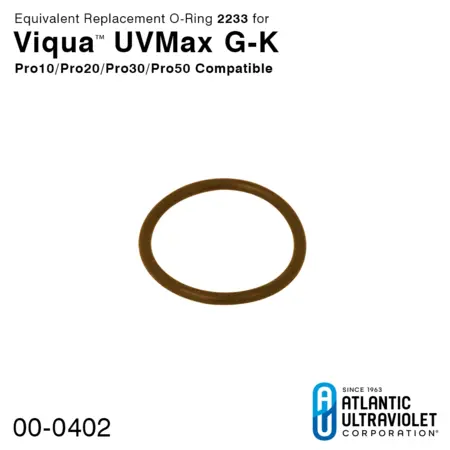 O-Ring: Viqua UVMax G - UVMax K, Pro 10 - Pro 50