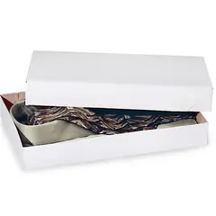24 X 14 X 4 WHITE 2 PIECE APPAREL GIFT BOX, 25/CS