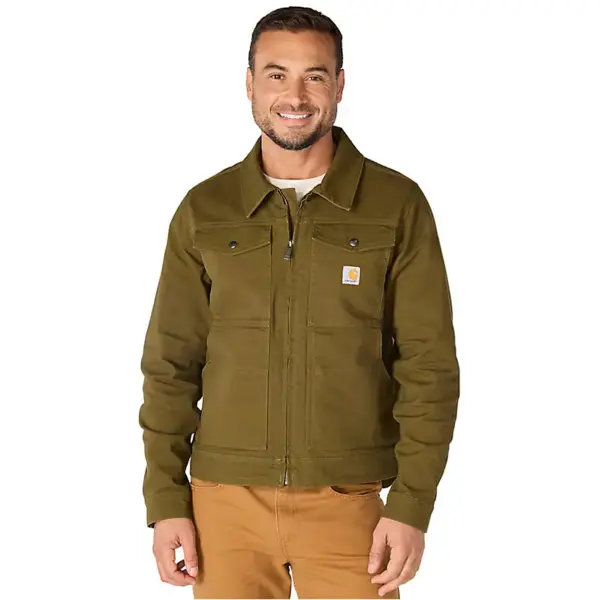 Rugged Flex® Relaxed Fit Duck Jacket - Burnished Logs