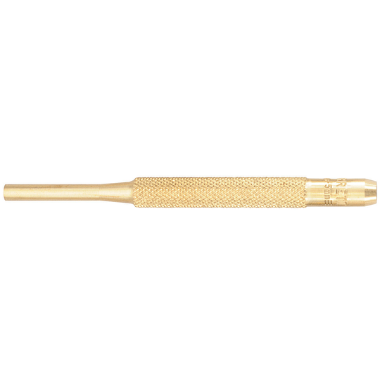 STARRETT B565E Brass Drive Pin Punch, 3/16" Diam X 4" L