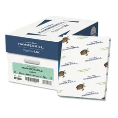 8.5 X 11 20 LB GREEN HAMMERMILL FORE COPY PAPER, 103366, 500/RM