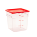 FSE 373-FC8C Food Container 8 Qt. Square Clear NSF