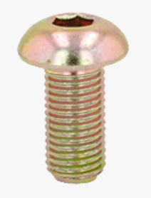 M10 - 1.5 X 20MM ISO 7380-1 BUTTON HEAD SOCKET CAP SCREW 8.8 ZINC YELLOW