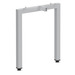 PLTLEG-U-24 24" METAL U LEG - Silver