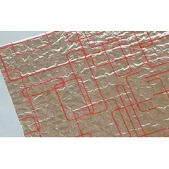 10.5 X 14 RED FOIL LAMINATED WRAP SHEETS, 500/PK GPPW62  5 PACKS/BOX