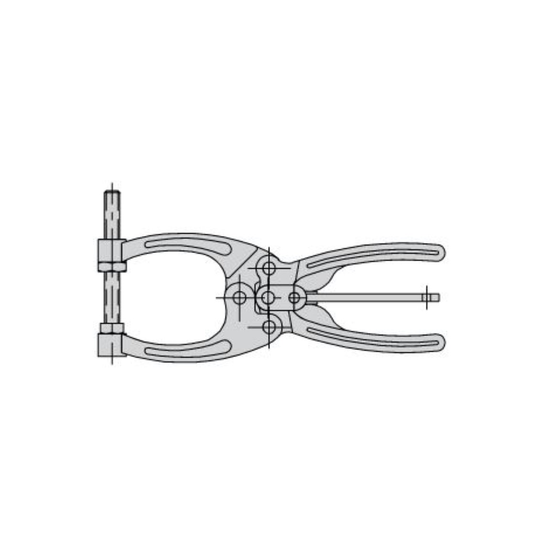 Carr Lane CL-250-PL Forged Toggle Pliers (700lbs) 1-3/4" Jaw, Hex-Head Spindle