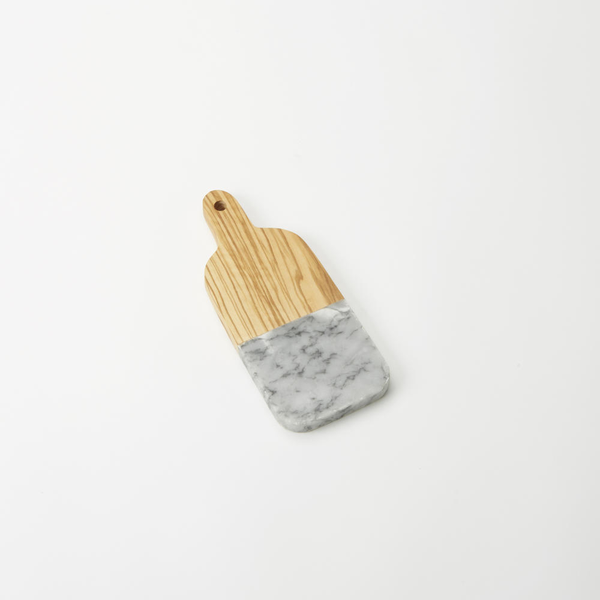 Olive Wood/Marble Serving Peels