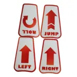 SET OF 4 DECALS DPADS