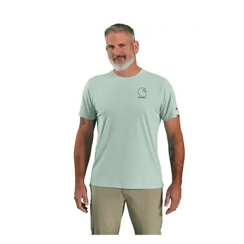 30% OFF - Carhartt 106163 - Force Sun Defender™ Lightweight Short Sleeve Hooded Graphic T-Shirt - Big Sky