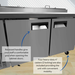 FSE MRPZ-2D 71-Inch Two Door Refrigerated Pizza Prep Table