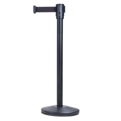 Free-Standing Crowd Control Barrier - 12' Black Tape