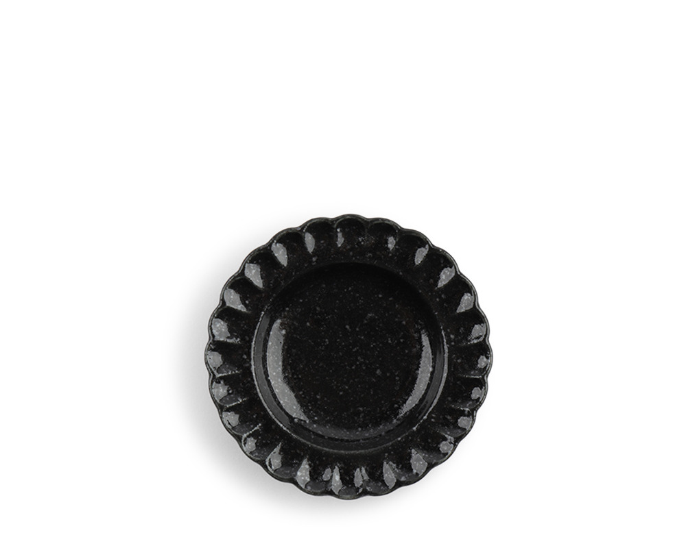Sauce Dish Crimp Black 3.5"