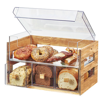 Cal-Mil 3624-99 20-1/4"W x 12-3/4"D x 13-1/4"H Madera Bread Display Case