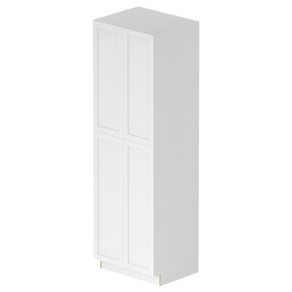 Providence Pure White Box Utility Cabinet Kit - 24” X 84”H X 24”D