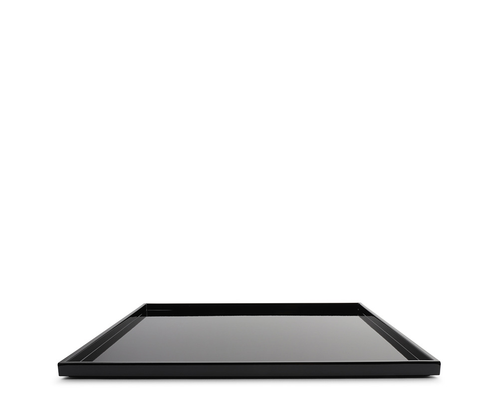 Tray Square Black 14.25"