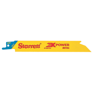 STARRETT B624-5 Metal Cut 6'' x 3/4 x .035 x 24T, 3X POWER, 5 Pack