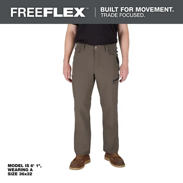 MILWAUKEE B651BRN - FREEFLEX Tech Pants - Brown