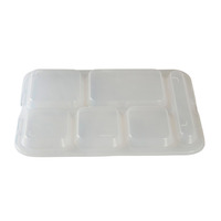 Cook's 630-441LID-NM Clear 6-Compartment Tray Lids