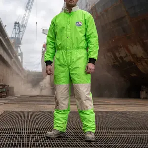 High-visibility CESCO® blast suit worn by industrial worker duri