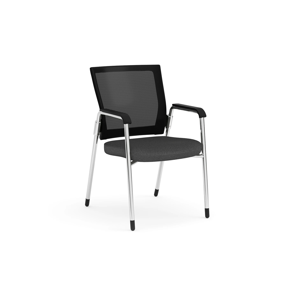 Propel Guest Chair - Black Mesh Back with Charcoal Seat