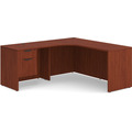 Classic L-Shape Workstation 71" x 71" with Left Hand Return and Box/File Pedestal - Cherry