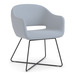 68XBASE- SARON GUEST CHAIR - X Shape Sled Base