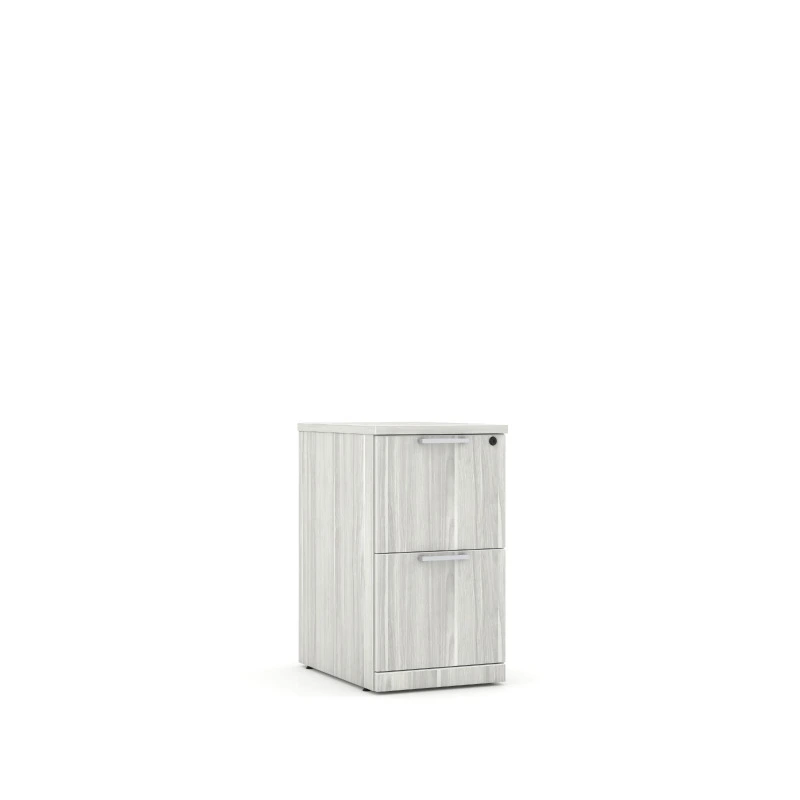 26.5"H MOBILE PEDESTAL F/F SILVER BIRCH