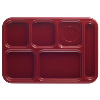 Cambro PS1014416 Penny-Saver School Tray 6-Compartment