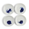 Midnight Blue Cat Dish Set