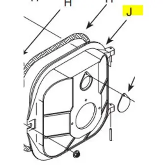 Burner mounting door 7070