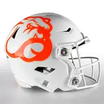Oversized Half Helmet Football Helmet Decals