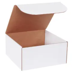 12 X 12 X 6" ECT32B WHITE CORRUGATED MAILER, 50/BD   ML12126