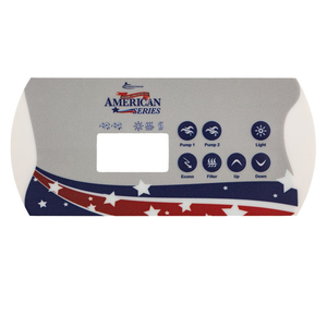 Dynasty K85 7-Button American Logo Overlay 14231