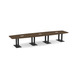 PALBS4192N - 16 ft. Classic Boat Shape Conference Table with Black Palmer Base