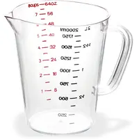 Carlisle 4314407 Clear Plastic Measuring Half-Gallon CA-4314407