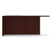 PL133R 71" BULLET DESK W/CORNER EXTENSION- RIGHT- Mahogany
