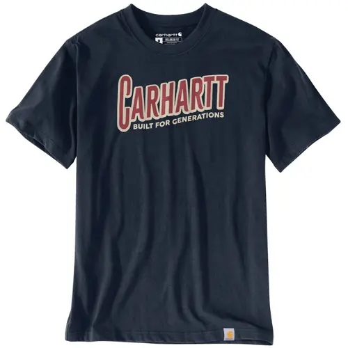CARHARTT 107435 - Men's Irvine Relaxed Generations T-Shirt - Navy