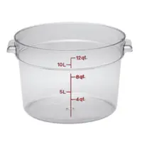 Cambro Translucent 12 qt. Round Food Storage Containers CW1200RL