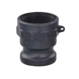 Cam and Groove Adapter, 1-1/4 in Type A x 1-1/4 in FNPT, Polypropylene