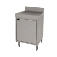 Advance Tabco CRD-30BMD Underbar Drainboard Cabinet Base w/ Mid Shelf & Doors
