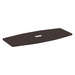 PLT236T 43X95 BOAT SHAPE TOP- ESPRESSO
