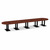 18' Classic Racetrack Conference Table with Palmer Base - Cherry Top, Black Base