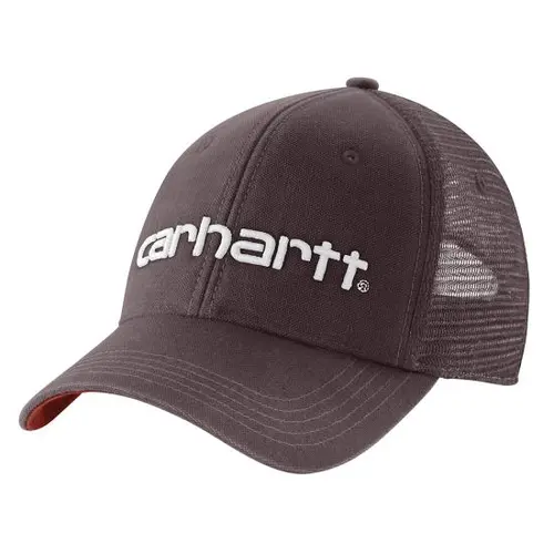 CARHARTT 101195 - Canvas Mesh-Back Logo Graphic Cap - Dark Sepia