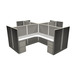 WEBBTYP33 - 53"H , Corner Top, 4-Pod, 6' x 6' Webb Typical - no power