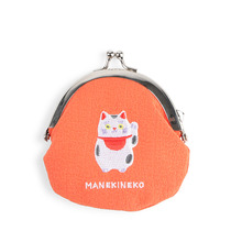 Coin Purse Fortune Cat Red